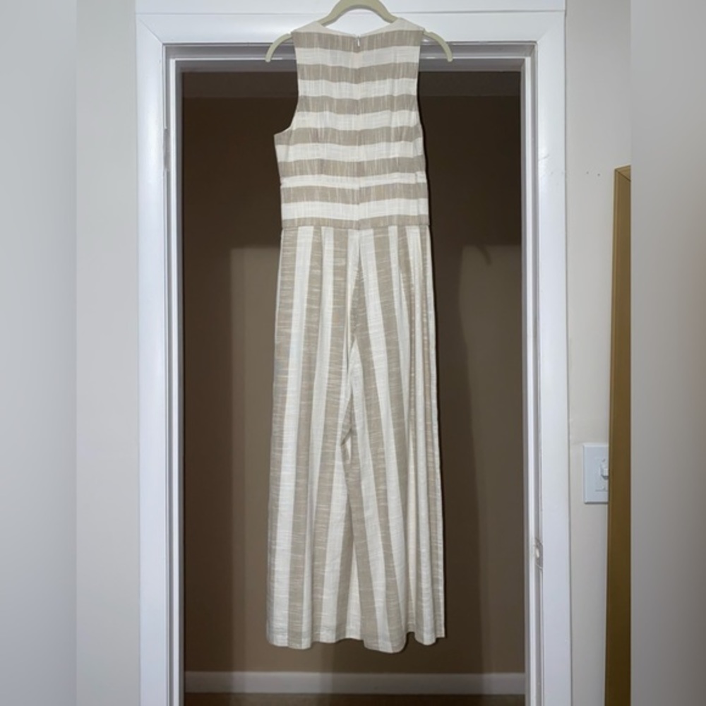 Sugar Lips Linen Striped Romper Jumpsuit - Picture 4 of 6